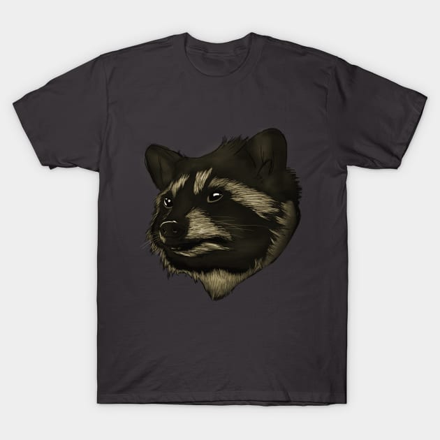 Rocky Raccoon T-Shirt by anghewolf